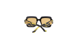GUCCI SQUARE GG ACETATE BLACK/YELLOW