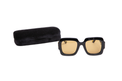 GUCCI SQUARE GG ACETATE BLACK/YELLOW