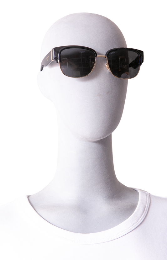 D&G SQUARE ACETATE LOGO BLACK