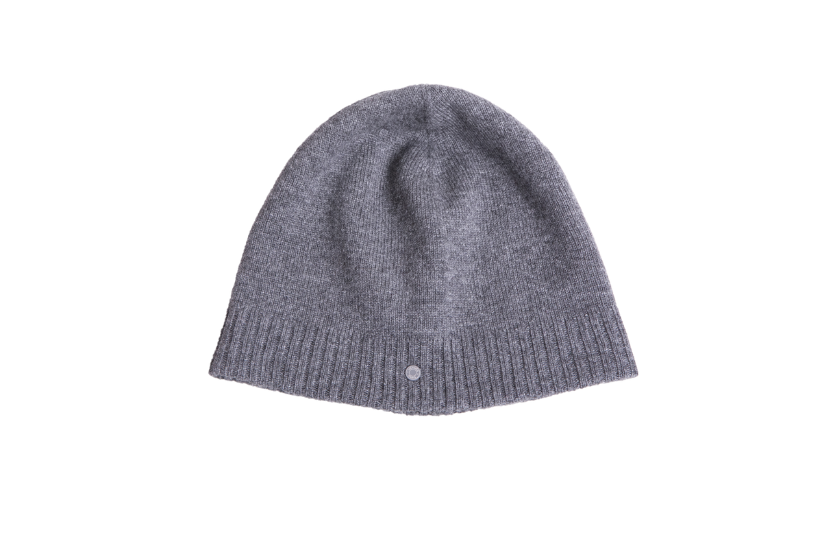 HERMÈS HUGO REVERSIBLE BEANIE GRIS/JAUNE