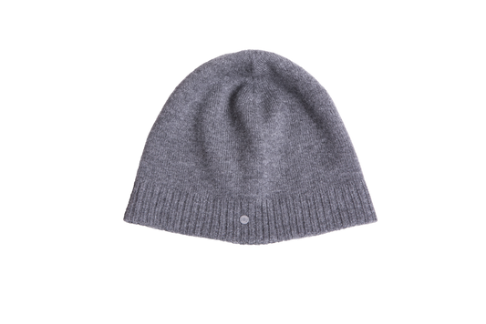HERMÈS HUGO REVERSIBLE BEANIE GRIS/JAUNE