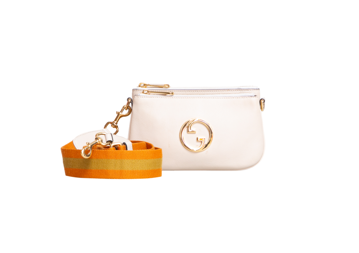 GUCCI BLONDIE MINI GG INTERLOCKING IVORY