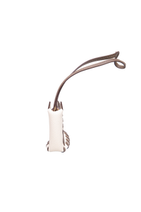 HERMÈS CHEVAL TRESSE CHARM EPSOM CALFSKIN NATA/ÉTOUPE