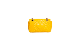 GUCCI GG MARMONT SMALL MATELASSÊ MUSTARD YELLOW