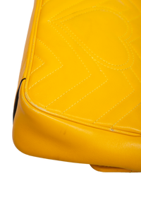 GUCCI GG MARMONT SMALL MATELASSÊ MUSTARD YELLOW