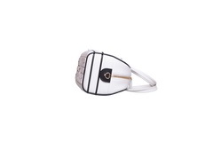 DIOR VIBE ZIP BOWLING MEDIUM CALFSKIN WHITE