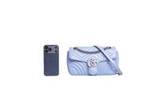 GUCCI GG MARMONT LIGHT BLUE SMALL