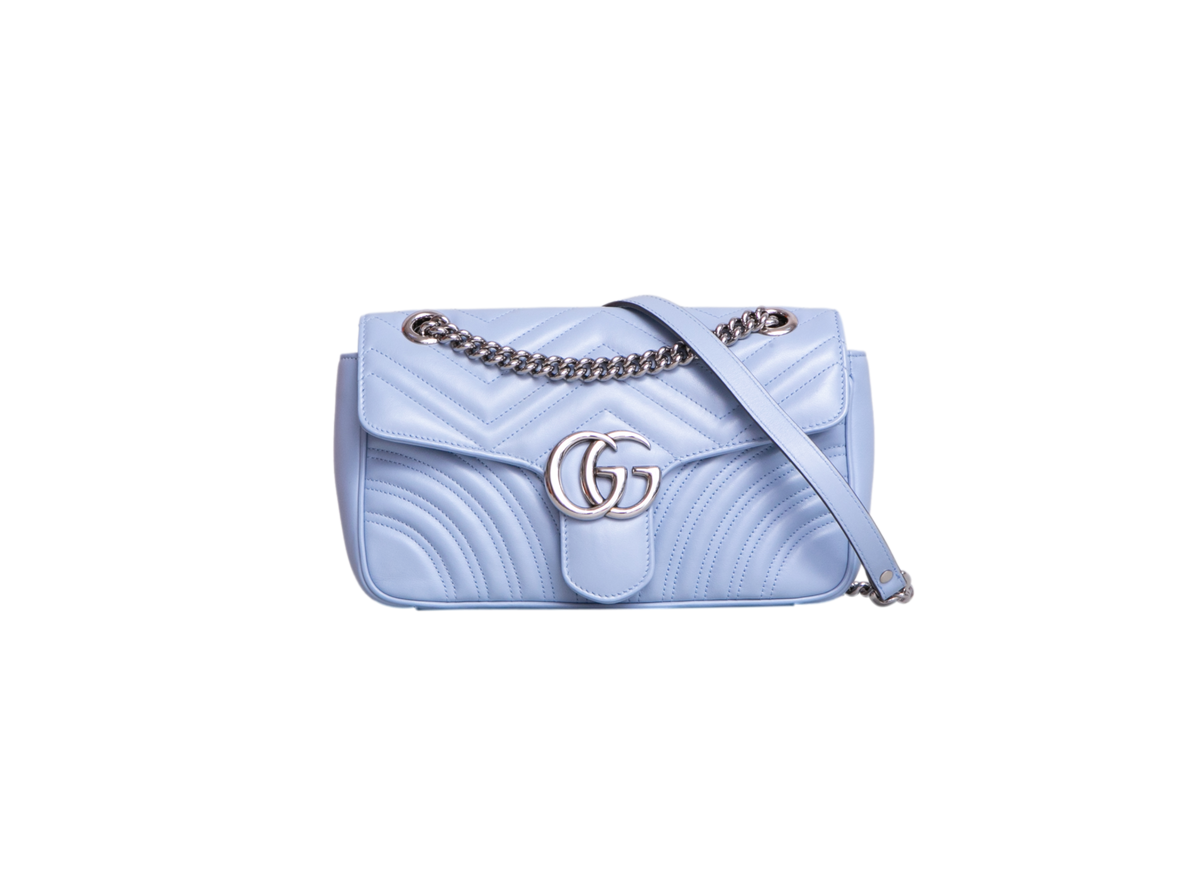 GUCCI GG MARMONT LIGHT BLUE SMALL