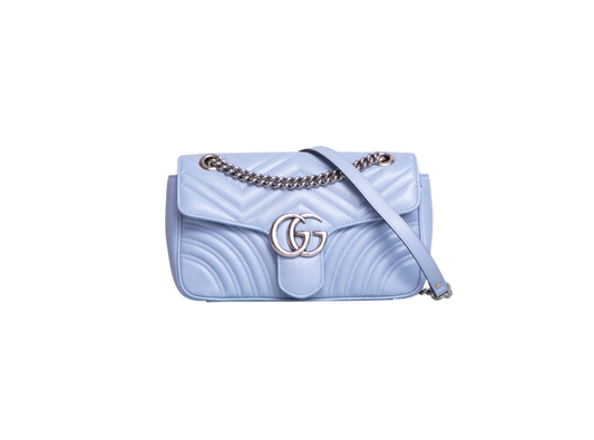 GUCCI GG MARMONT LIGHT BLUE SMALL