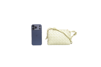 BOTTEGA MINI LOOP CAMERA BAG TRAVERTINE