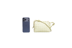 BOTTEGA MINI LOOP CAMERA BAG TRAVERTINE