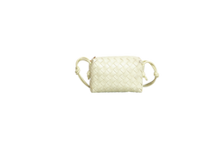 BOTTEGA MINI LOOP CAMERA BAG TRAVERTINE