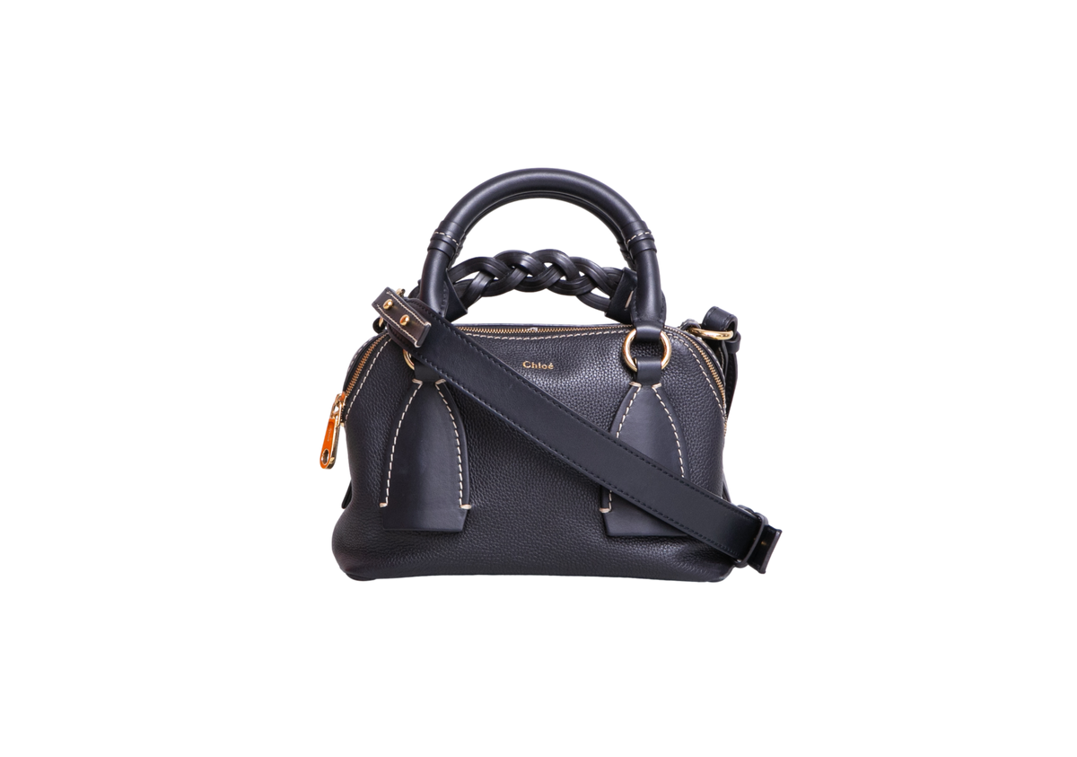 CHLOÉ DARIA SMALL LEATHER BLACK
