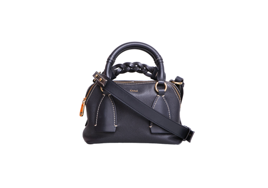 CHLOÉ DARIA SMALL LEATHER BLACK