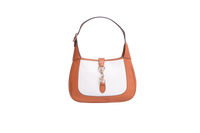 GUCCI JACKIE 1961 SMALL WHITE/CARAMEL CANVAS