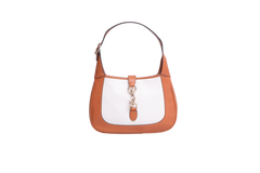 GUCCI JACKIE 1961 SMALL WHITE/CARAMEL CANVAS