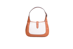 GUCCI JACKIE 1961 SMALL WHITE/CARAMEL CANVAS