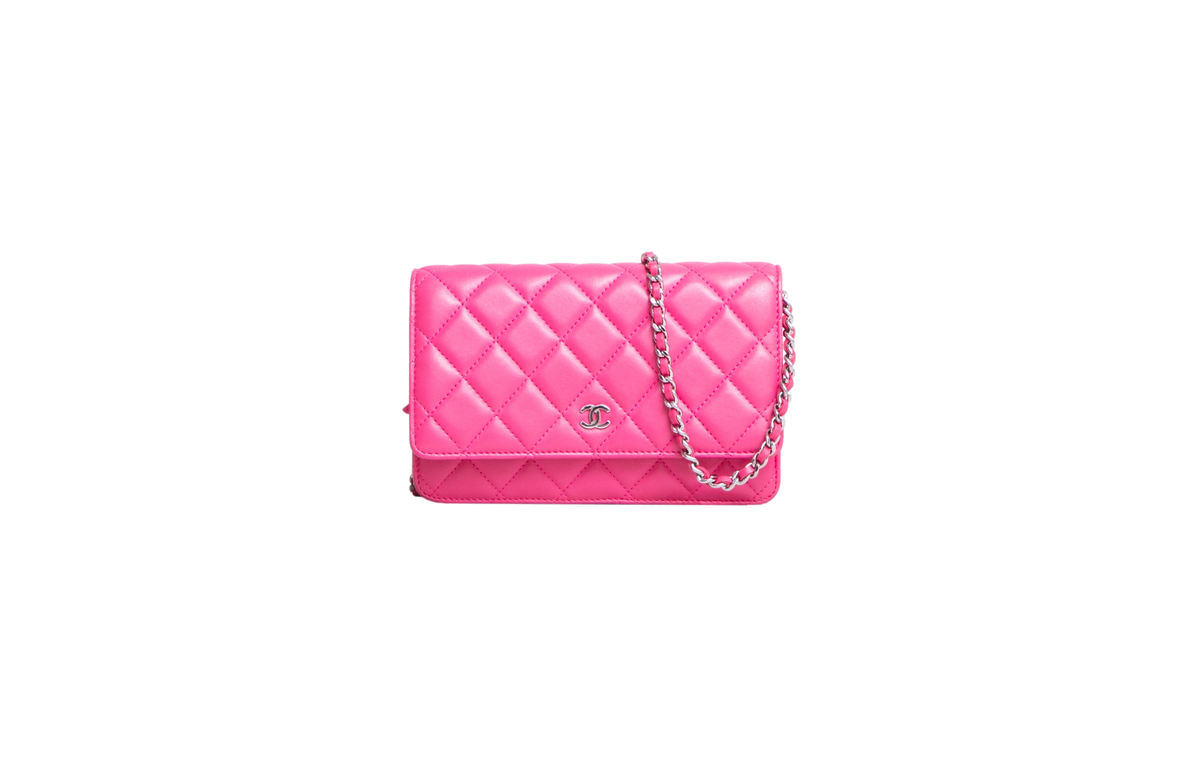 CHANEL WOC CLASSIC MATELASSÉ PINK SILVER HDWR