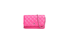 CHANEL WOC CLASSIC MATELASSÉ PINK SILVER HDWR