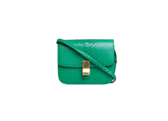 CELINE CLASSIC BOX MEDIUM PYTHON GREEN