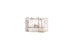 VALENTINO MINI ROCKSTUD SPIKE TOP HANDLE IVORY