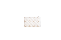 VALENTINO MINI ROCKSTUD SPIKE TOP HANDLE IVORY
