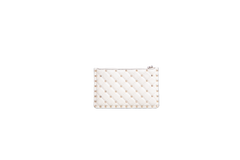 VALENTINO MINI ROCKSTUD SPIKE TOP HANDLE IVORY