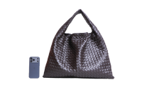 BOTTEGA VENETA HOP INTRECCIATO LEATHER FONDANT