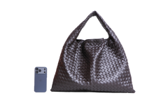 BOTTEGA VENETA HOP INTRECCIATO LEATHER FONDANT