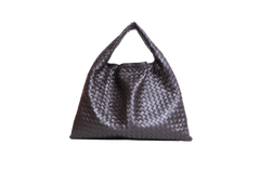 BOTTEGA VENETA HOP INTRECCIATO LEATHER FONDANT