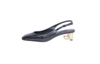 D&G SLINGBACK PATENT LEATHER BLACK - 35 BR