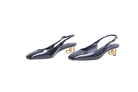 D&G SLINGBACK PATENT LEATHER BLACK - 35 BR