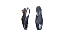 D&G SLINGBACK PATENT LEATHER BLACK - 35 BR