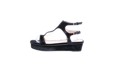 VALENTINO GARAVANI SANDAL PLATAFORM VELVET BLACK - 36 BR