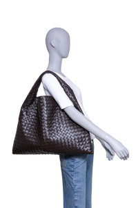 BOTTEGA VENETA HOP INTRECCIATO LEATHER FONDANT