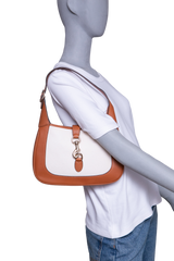 GUCCI JACKIE 1961 SMALL WHITE/CARAMEL CANVAS