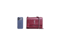 YSL SUNSET BURGUNDY SILVER HDWR