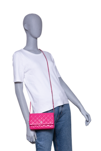 CHANEL WOC CLASSIC MATELASSÉ PINK SILVER HDWR