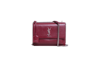 YSL SUNSET BURGUNDY SILVER HDWR