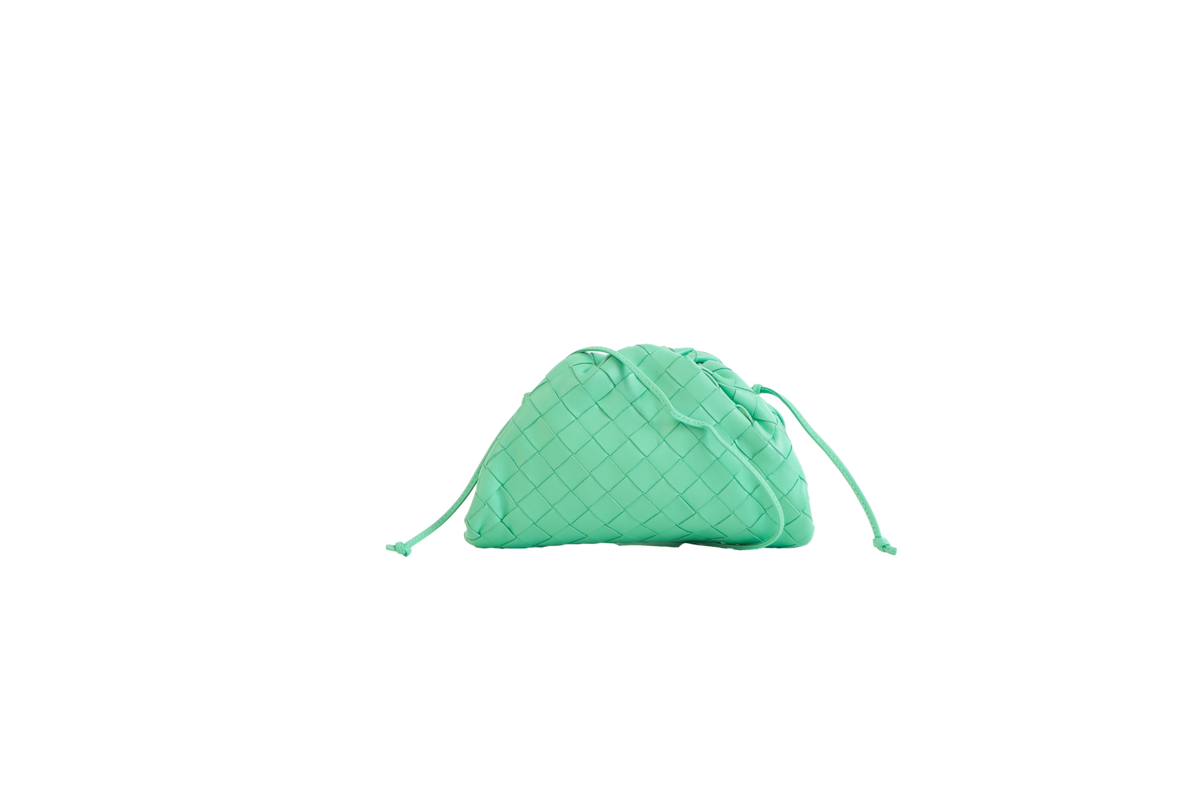 BOTTEGA MINI POUCH INTRECCIATO MINT