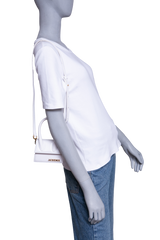 JACQUEMUS LE CHIQUITO MINI LEATHER WHITE