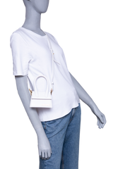 JACQUEMUS LE CHIQUITO MINI LEATHER WHITE