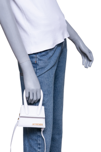 JACQUEMUS LE CHIQUITO MINI LEATHER WHITE