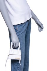 JACQUEMUS LE CHIQUITO MINI LEATHER WHITE