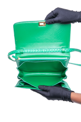 CELINE CLASSIC BOX MEDIUM PYTHON GREEN