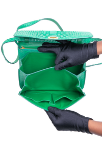 CELINE CLASSIC BOX MEDIUM PYTHON GREEN