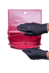 YSL SUNSET BURGUNDY SILVER HDWR