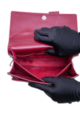 YSL SUNSET BURGUNDY SILVER HDWR