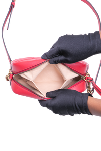 GUCCI GG MARMONT CAMERA BAG SMALL RED