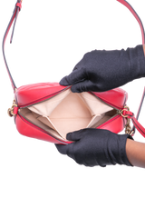 GUCCI GG MARMONT CAMERA BAG SMALL RED
